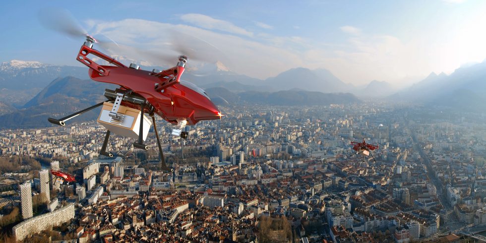 As entregas com drones são uma das tendências logísticas que devem se firmar em 2022.