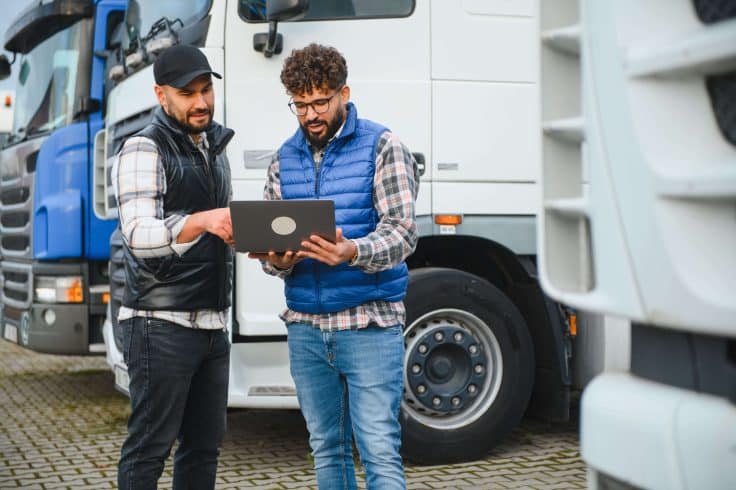Gestor analisa dados da frota vindos de sistema de videotelemetria para caminhões.